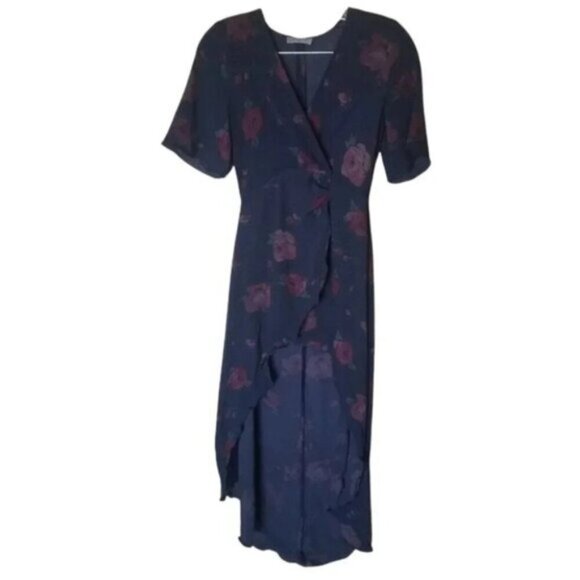 Aritzia Babaton Floral Faux Wrap Dress 00 - Picture 2 of 13